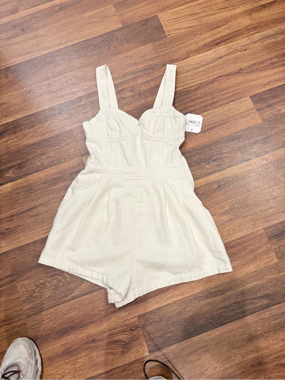 Altar’d state denim romper nwt